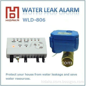 Automatic water shut offf valve with alarm system